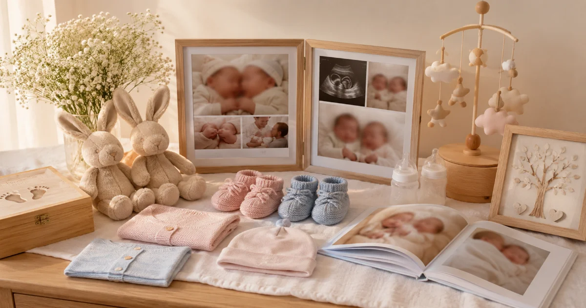 Cadeau de naissance pour des jumeaux