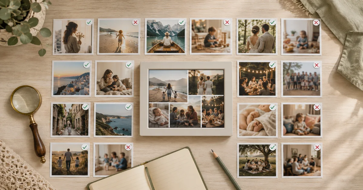 Quelles photos choisir pour une création souvenir réussie ?