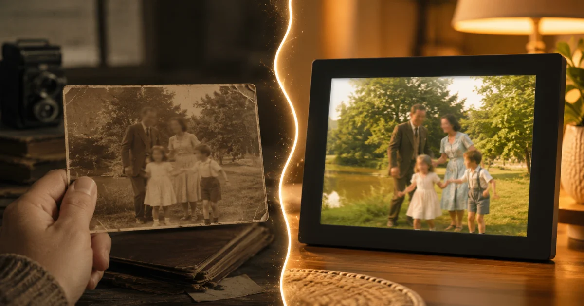 Avant / Après : la transformation magique de vos vieilles photos en vidéos animées