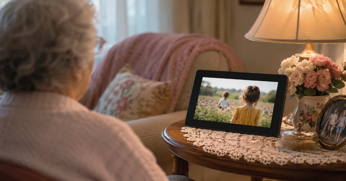 Cadeau pour une mamie loin de ses petits-enfants : créer une présence malgré la distance