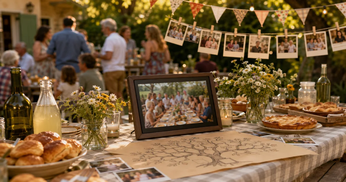 Souvenir de cousinade : fêter la réunion de famille avec une vidéo