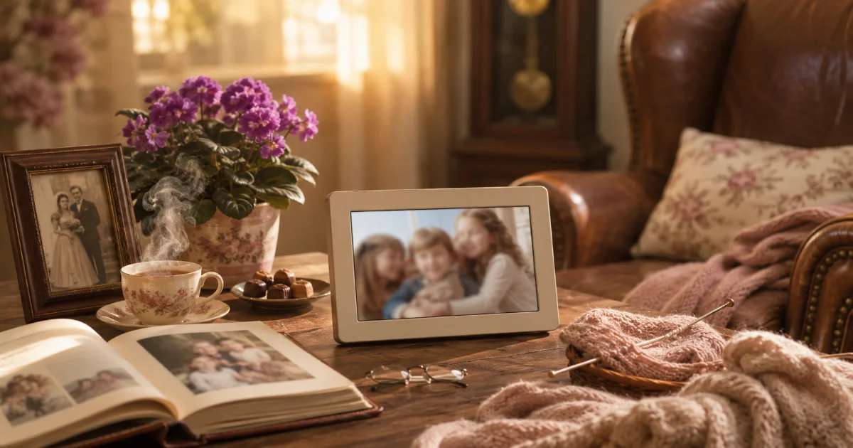 Cadeau pour une grand-mère qui ne sait pas utiliser les photos numériques