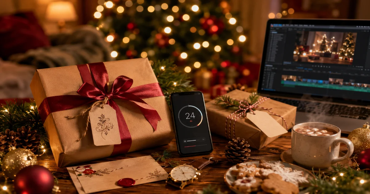 Cadeau de Noël dernière minute : la vidéo souvenir express en 24h
