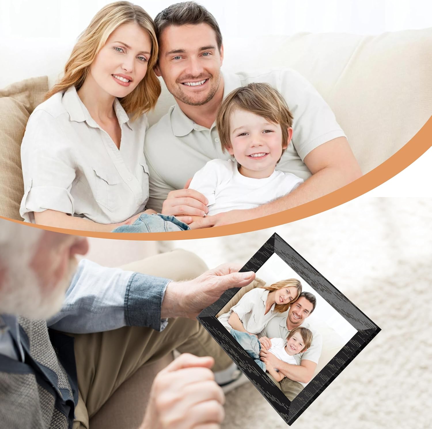 Vue 5 de Cadre photo numérique WiFi 10,1" 16 Go + 5 photos animées offertes
